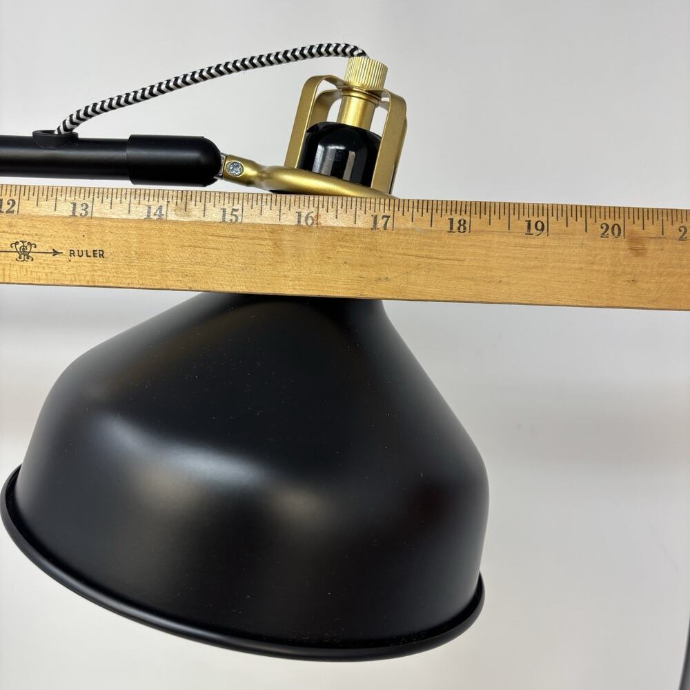 Ikea Desk Table Ranarp B1225 Black Adjustable Work Lamp Reading Light Tested - Picture 6 of 15